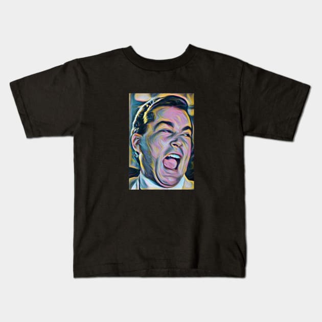 Ray Liotta Laugh mafia gangster movie Goodfellas painting Kids T-Shirt by xsdni999